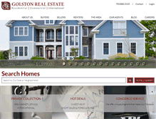 Tablet Screenshot of golstonrealestate.com